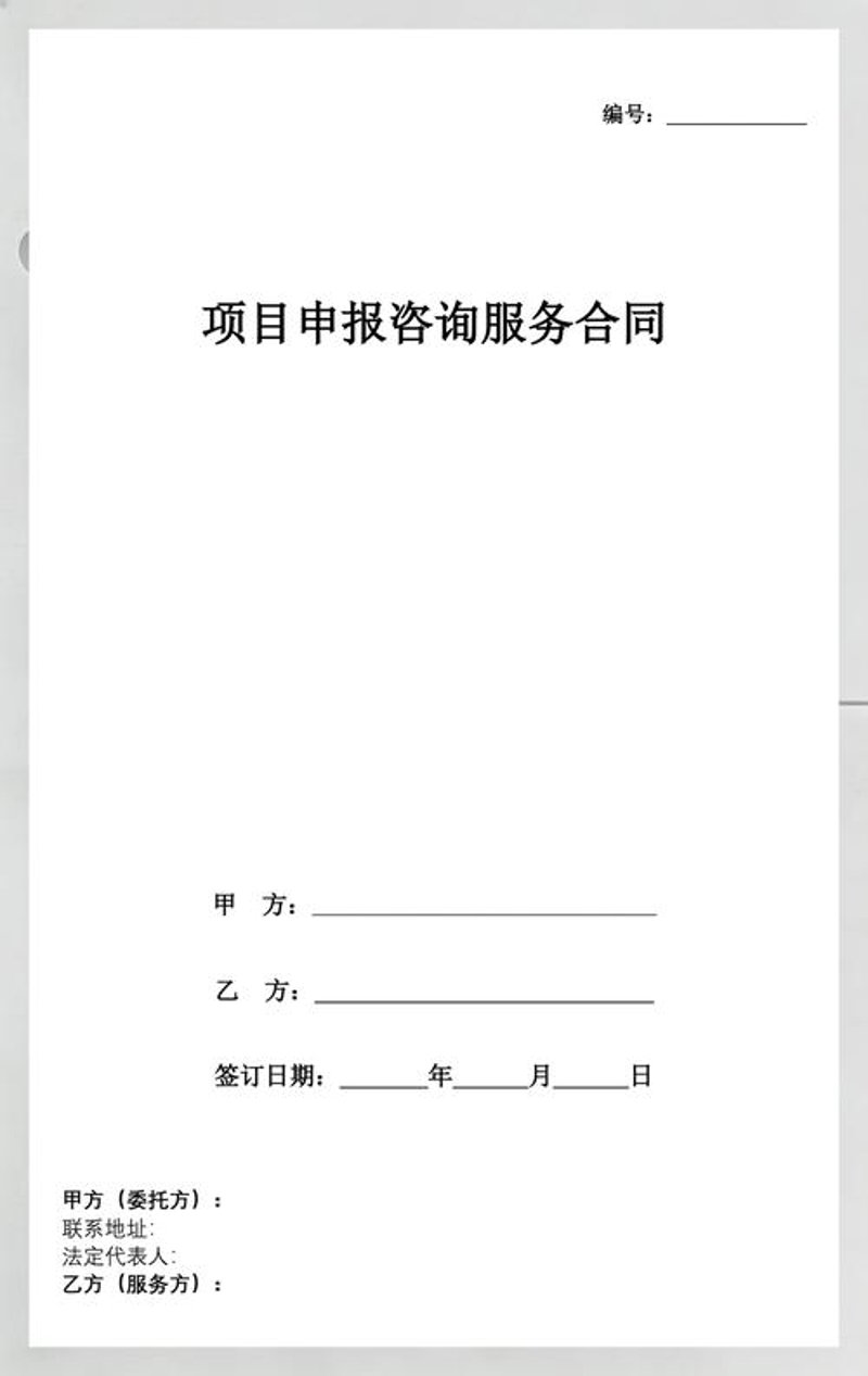 项目申报咨询
